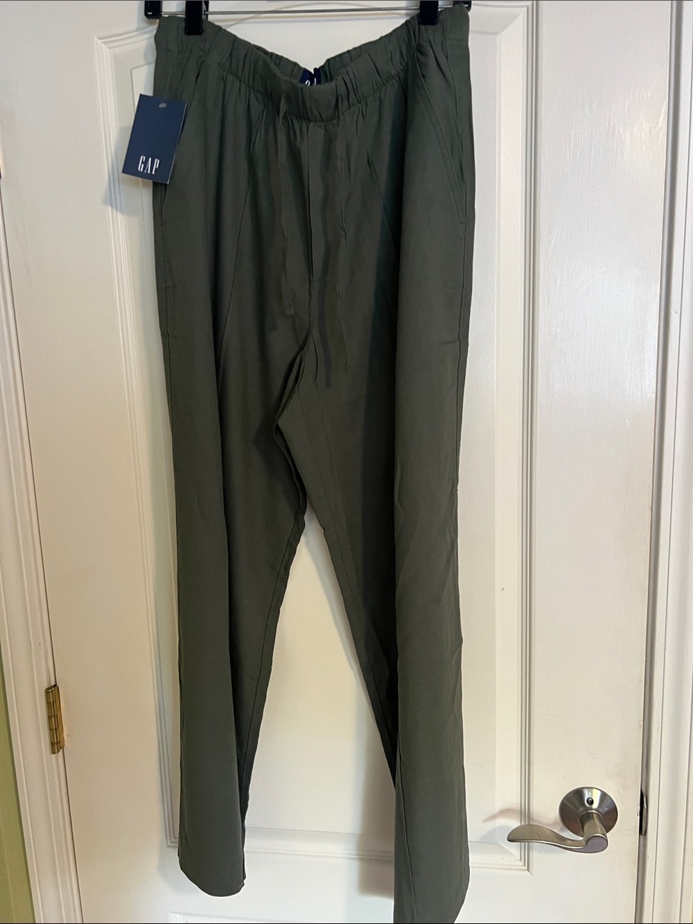 GAP Women’s Olive Drawstring wide Leg Pants